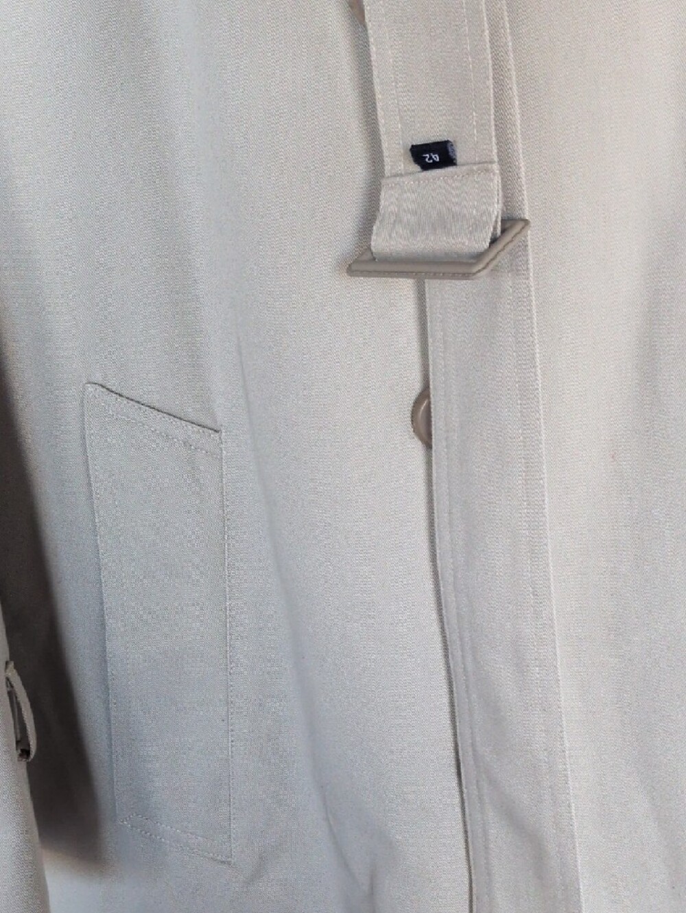 Stafford Beige Double-Breasted Trench Coat with Tie Belt - Picture 5 of 7